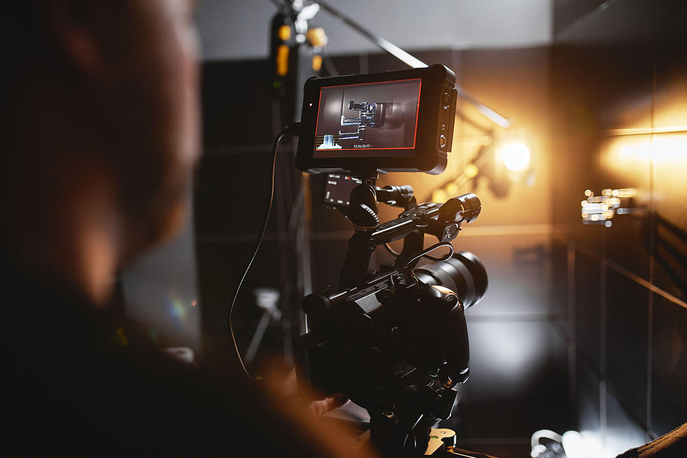 Création de contenu vidéo marketing performant Enregistrement vidéo professionnel en cours